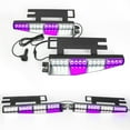 thumbnail image 5 of LE-JX 18" Traffic Advisor Purple/White 16 LED Dash Windshield Emergency Sun Visor Warning Strobe Light Bar, 5 of 7