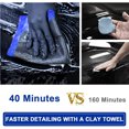 thumbnail image 4 of OFEFE 2 Pack Car Clay Towel, Synthetic Clay Bar Towel Auto Detailing, Fine Grade Microfiber Car Chamois Towel, DIY Cheap Clay Pad, Decontamination Towel for Car, 4 of 7