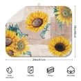 thumbnail image 2 of Microfibre Drying Mat for Kitchen Sunflower Colorful Floral Dish Drying Drainer Mat Absorbent Drying Mat Washing Up for Glass, Plate & Cup 18inch X 24inch, 2 of 5