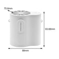 thumbnail image 2 of Ventilateur de Cou Portable avec Clip de Taille, Dispositif de Refroidissement Mains Libres Portable - Ventilateur Personnel Réglable pour Activités Extérieures, Blanc, 2 of 7