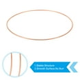 thumbnail image 3 of Uxcell 10pcs Dream Catcher Rings, Metal Macrame Wreath Floral Hoop Rose Gold 7.9 in, 3 of 7