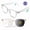 Standard Edition - [Transparent Case + Color-Changing Lens], variant on AI real-time translation glasses for couples. With auto-dimming lenses, calls, music and remote camera control, ideal for Valentine's gifts.