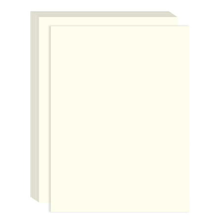 Ivory Cotton Fiber Resume Paper - Perfect for Printing Important Business Documentation, Resumes - 100 Count - 8.25 x 11 (Best Resume Paper Color)