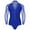 Blue, variant on TiaoBug Men Sheer Mesh Dance Shirts Gymnastics Bodysuit Salsa Samba Cha Cha Tango Dance Leotard White XL