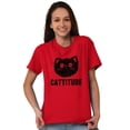 thumbnail image 4 of Cattitude Funny Cat Ladies Pet Lovers Women's Plus Size Graphic Tee Brisco Brands 2X, 4 of 5
