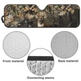 thumbnail image 6 of Yuyamidu Camo Hunting Windshield Sun Shade Compatible with Jeep Wrangler Deer Foldable Sun Shade for Men Women, Keep Car Interior Cooler, 6 of 7