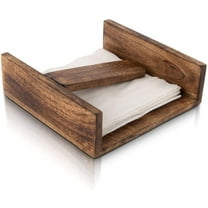 Decorative Wooden Napkin Tissue Paper Holder Dispenser Organizer Elegant Decor For Office Bedroom Nightstand Vanity Counter Top Bathroom Kitchen Dining Table Countertop Birthday Housewarming Gifts