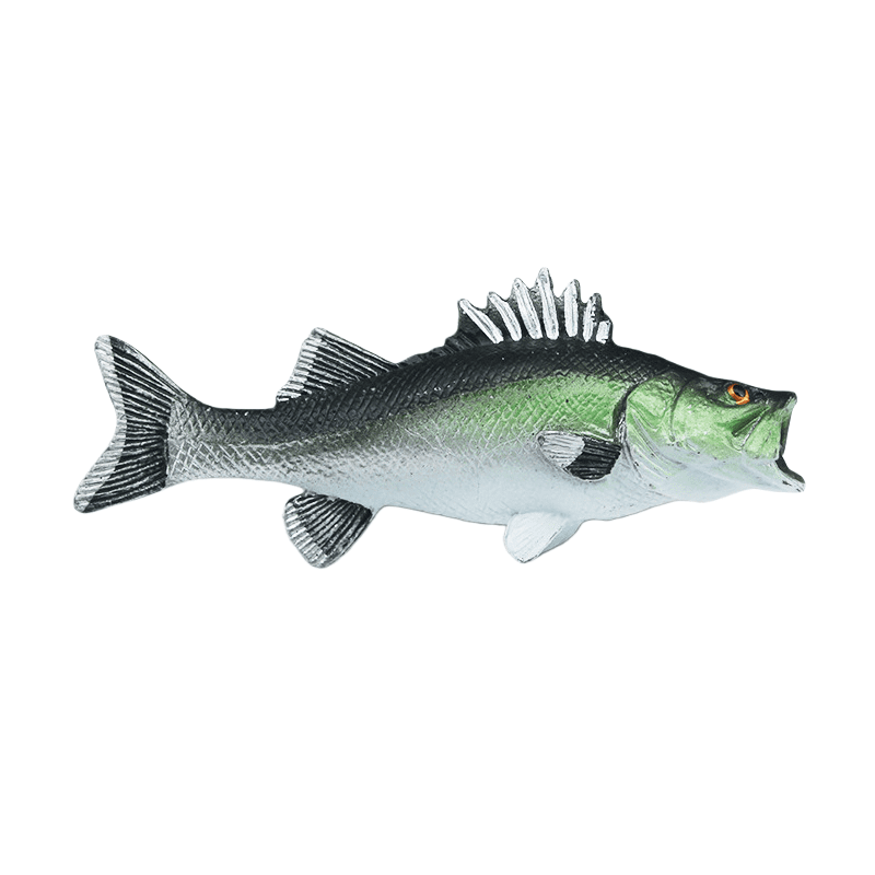 Realistic Ocean Fish Figurine Set, Lifelike Marine Animal Miniatures Including Tuna, Snapper, Bass, Salmon & Mackerel, Educational Sea Life Toy Collection and Aquarium Display Decor   One set, 8 tota