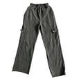 thumbnail image 2 of TXXEOSS Men’s Cargo Pants Straight Fit Vintage Washed Casual Work Trousers with Multi Pockets Elastic Waisted Loose Stretch Workout Joggers, 2 of 5