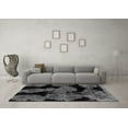 thumbnail image 3 of Ahgly Company Indoor Rectangle Abstract Gray Modern Area Rugs, 8' x 12', 3 of 4