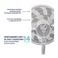 thumbnail image 2 of Ventilador 2 en 1 Tek  Pie y Escritorio 14 base 15 aspas 96 cm Blanco, 2 of 5