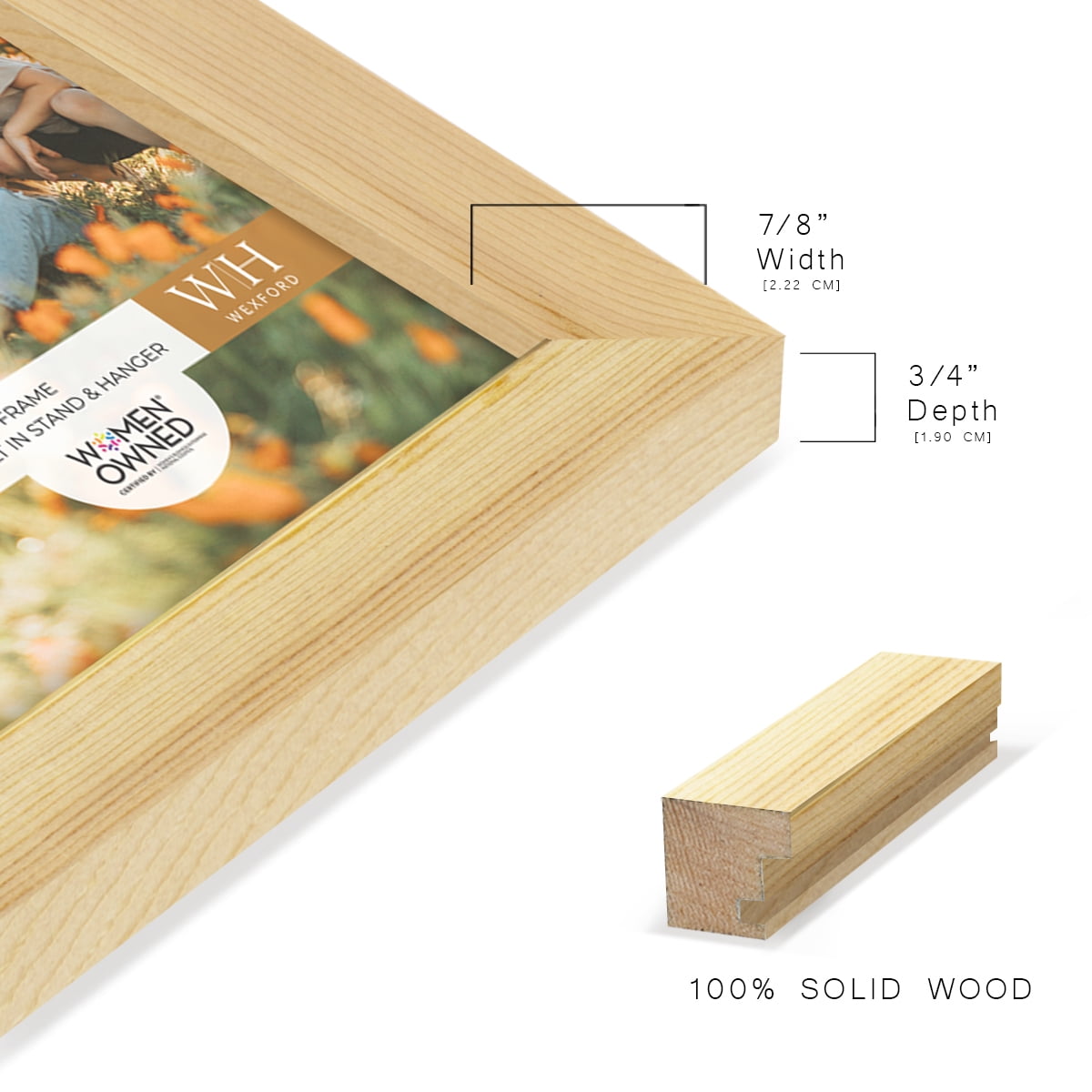 Woodgrain 11 in. x 14 in. Natural Wood Picture Frame