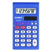 Casio SL-450S Simple Calculator - 7 Functions - Sign Change - 8 Digits - LCD - 0.7" x 4.7" x 2.9" - Blue