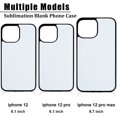 thumbnail image 4 of 6 Pieces Sublimation Blank Phone Case Cover Blank Printable Phone Case for DIY Customize Heat Press Rubber Protective Case (Compatible with iPhone 12 Pro Max), 4 of 7