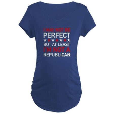 

CafePress - At Least I m Not A Republican Maternity Dark T Shi - Maternity Dark T-Shirt