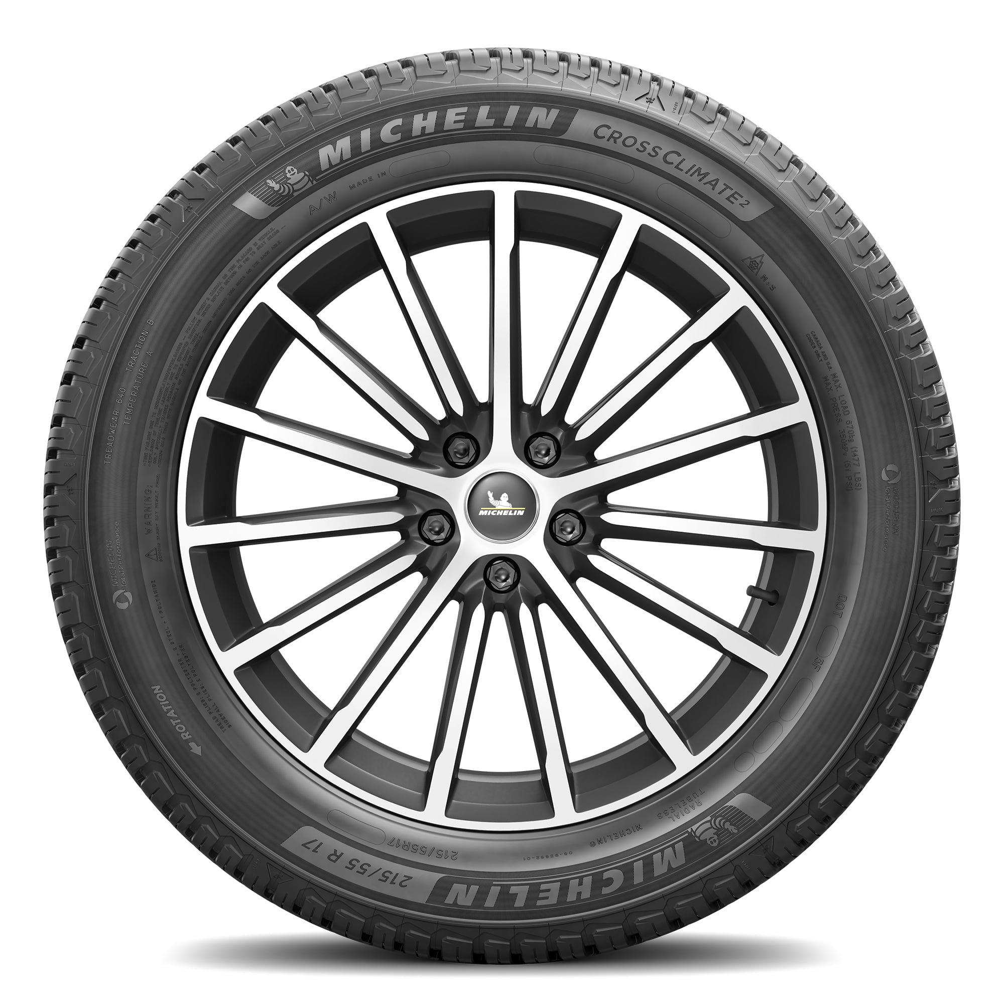 SUV MICHELIN CrossClimate2 All-Season Car Tire CUV 245/55R19 103V 