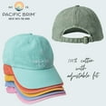 thumbnail image 4 of Pacific Brim Classic Baseball Cap Cotton Adjustable Dad Hat, Peace (Unisex), 4 of 7