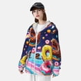 thumbnail image 3 of Lsque Space Colorful Donut UPF 50+ Lightweight Sun Protection Men's Women's Long Sleeve Shirt, Hoodie Performance -Small, 3 of 9