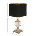 thumbnail image 4 of DecMode 24" Black Table Lamp with Black Fabric Shade, 4 of 15