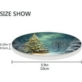 thumbnail image 2 of Snow Christmas Tree Coasters Absorbent Moisture Non-Slip Drink Coaster Ceramic Stone with Cork Base Desktop Protection Prevent Furniture Damage 4PCS Home Decor, 2 of 6