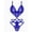 Royal Blue, variant on KISSGAL Lingerie for Women Deep V Lace Bodysuit Sexy Cut Out One Piece Lingerie Nightwear