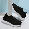 thumbnail image 5 of NOKIO Women Sneakers Spring And Summer Fashion Flat Bottom Comfortable Non Slip Breathable Mesh Casual Sports Shoes Slip On Breathe Mesh Walking Shoes Women Fashion Sneakers, 5 of 9