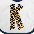 thumbnail image 4 of Inktastic Leopard Print Letter K Boys or Girls Baby Bib, 4 of 4