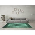 thumbnail image 3 of Ahgly Company Indoor Rectangle Abstract Light Blue Contemporary Area Rugs, 7' x 10', 3 of 4