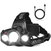 HOKOILN Headlamp Rechargeable - Head Lamp to Wear High Lumen - Headlamp Flashlight Waterproof Headlamps for Adults - Head Lamps Outdoor Rechargeable - Head Lights for Forehead - Head Flashlight