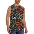thumbnail image 2 of Fotbe Men's Snake And Flower Print Men's Sleeveless Muscle Tank Tops Casual T-Shirts for Gym Workout Beach-Medium, 2 of 8