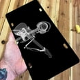 thumbnail image 5 of Yehwow Skull Skeleton in Headphones Playing Guitar Metal Car Plate Decorative Aluminum License Plate Tag Sign, 5 of 5