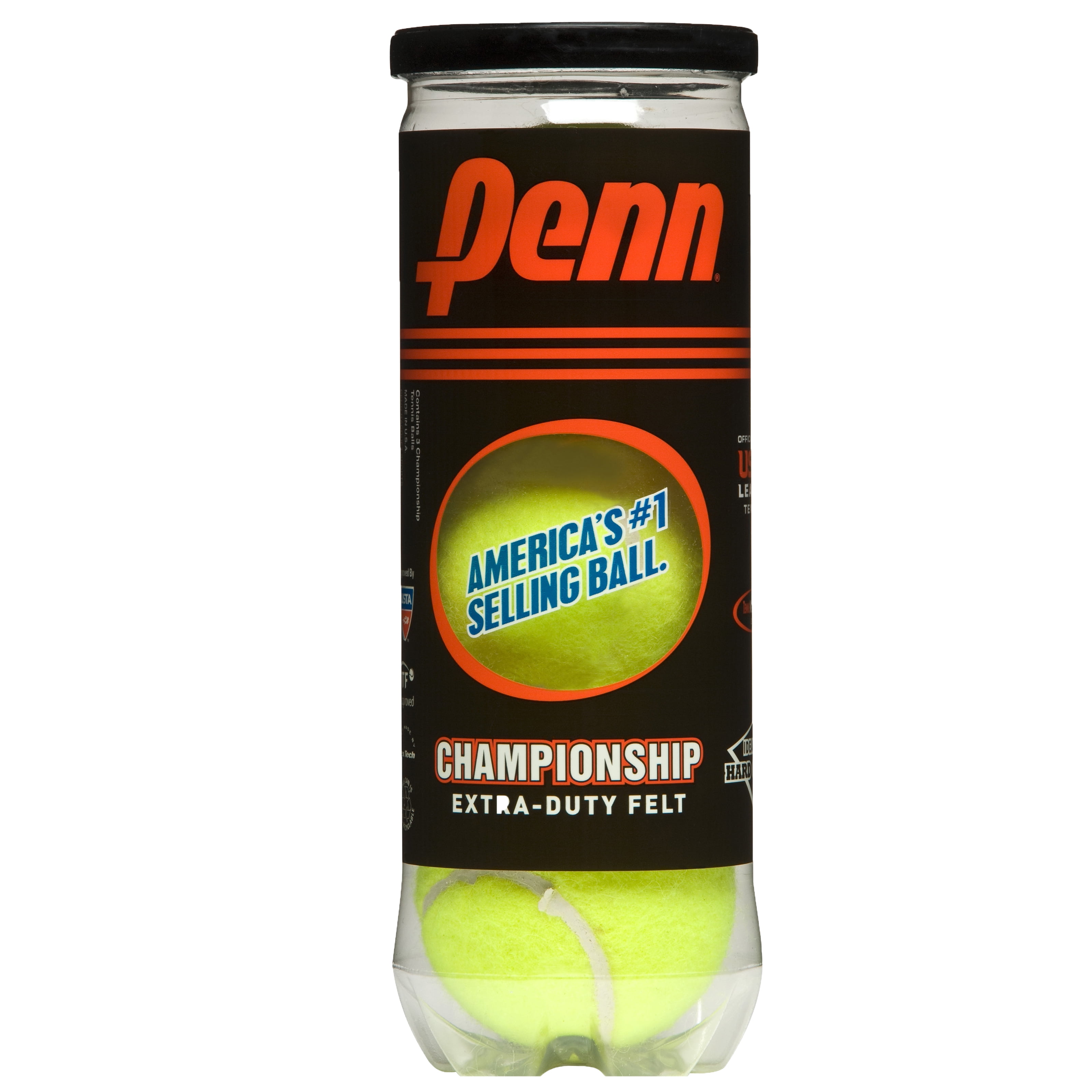 Pack of 2 Cans, Penn Championship Extra Duty Tennis Ball NEW 6 Yellow Balls 