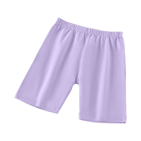 DORKASM Girls 5-Inch Shorts: Lightweight -Chafe Summer Bottoms Light Purple 130