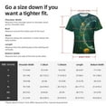 thumbnail image 2 of Yiaed Jelly Fish Print Mens Short Sleeve Tight Fit T-Shirt, Crewneck Casual Tee-Small, 2 of 5
