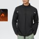 thumbnail image 1 of pstuiky camisa de manga larga para hombre, Camiseta deportiva de manga larga para hombre, color liso, con cuello alto y media cremallera, ideal para fitness y tiempo libre xxl, 1 of 9