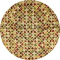 thumbnail image 1 of Ahgly Company Indoor Round Abstract Red Abstract Area Rugs, 7' Round, 1 of 6