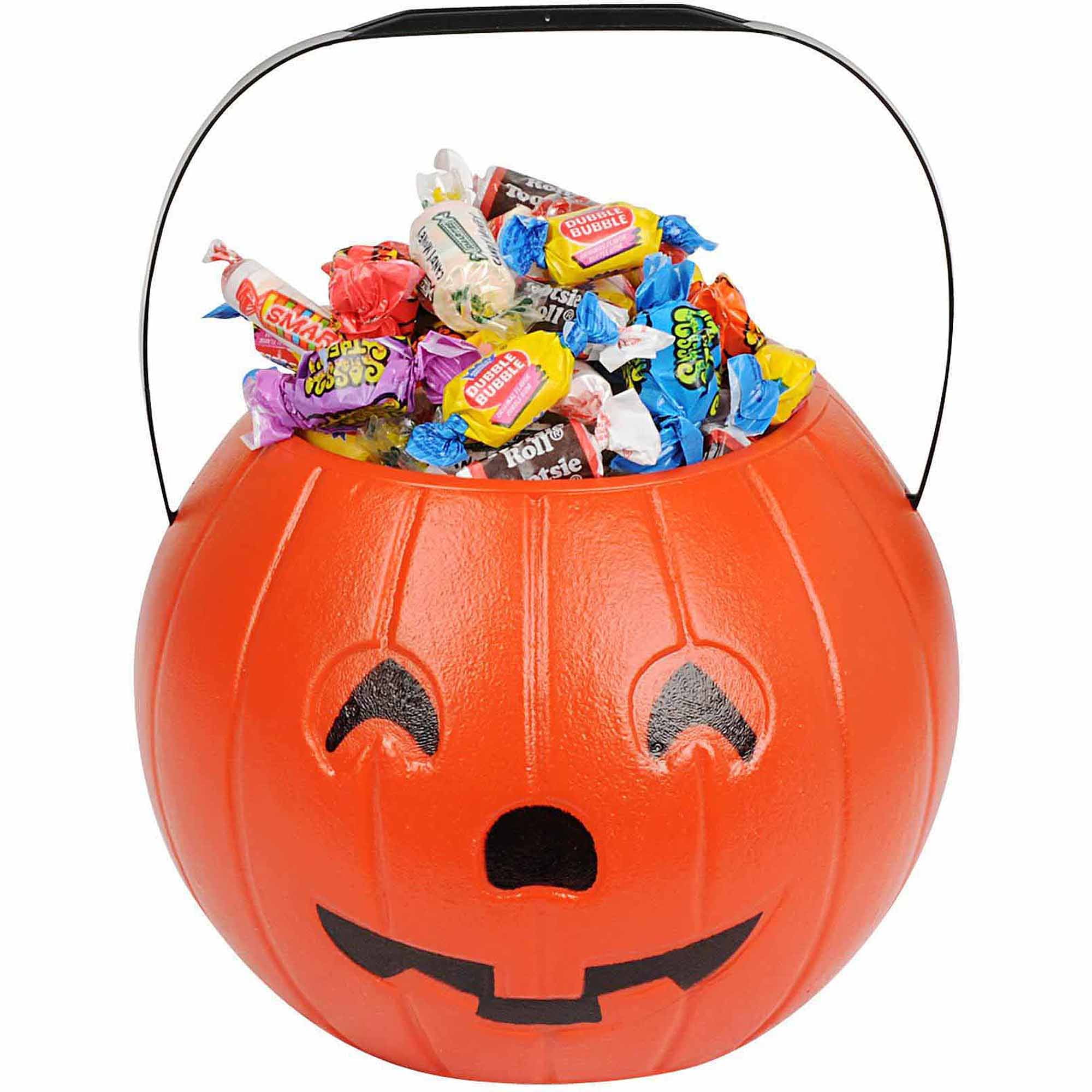 Halloween Candy Bucket 8" Pumpkin Treat Bucket Halloween Costume Accessory