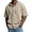 Khaki-30317BB, variant on Hearthz Waffle Hoodies for Men Drawstring Short Sleeve Casual Button Down Shirts for Men Lightweight Gym Basketball Basketball Jersey Khaki XL