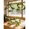 thumbnail image 4 of 6.5ft Artificial Lemons Garland - Faux Lemons Vine with Greenery, Realistic Fruit Garland for Home, Garden, Wedding, Party & Christmas Decor | Fake Lemon Wreath for Hanging Decoration(2PCS), 4 of 5