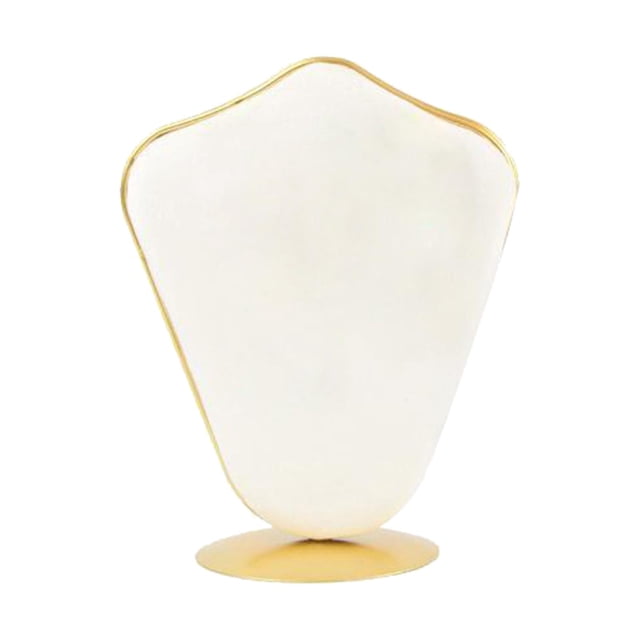 Soporte del busto perfecl para exhibición de joyería de terciopelo Beige