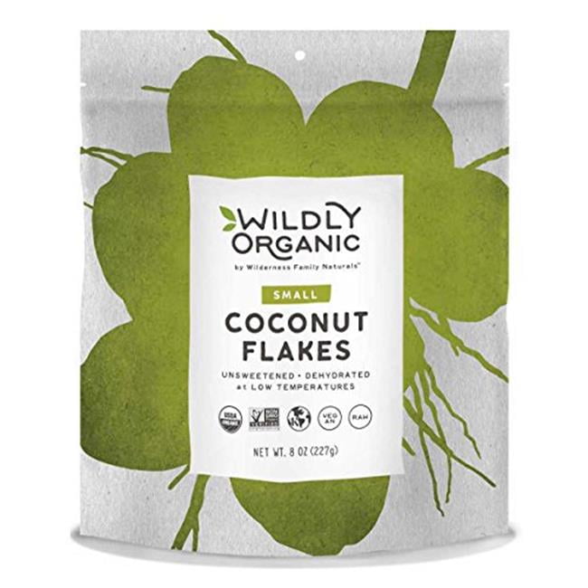 Wildly Organic 2165892 8 oz Unsweetened Coconut Organic Flakes Case