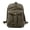 Gray, variant on Retro Water Resistant Waxed Canvas & Leather Backpack, Large Capacity Outdoor Travel Rucksack with Breathable Back Panel, Fits 14" Laptop