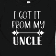 thumbnail image 4 of Inktastic I Got It From My Uncle Boys or Girls Baby T-Shirt, 4 of 5