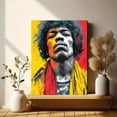 thumbnail image 6 of Jimi Hendrix Canvas Art, Vibrant Rock Legend Design, Music Lover Gift and Music Room Decor, 6 of 8