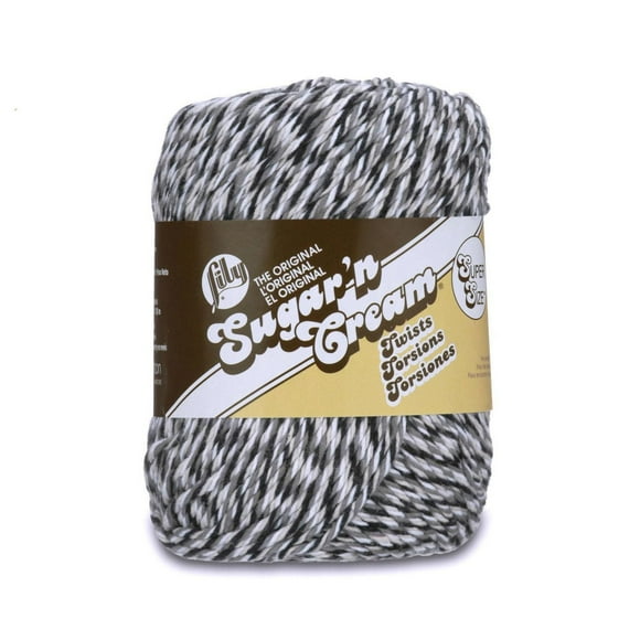 Lily Sugar N' Cream Super Size Twists Yarn, Overcast Twists, 3oz(85g), Medium, Cotton