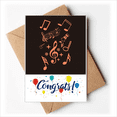 thumbnail image 1 of Musical Notation Black Wedding Cards Congratulations Greeting Envelopes, 1 of 3