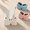 White-Bow, variant on Blue Bow Ceramic Toothbrush Holder, 2-Slot Bathroom Counter Organizer