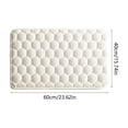 thumbnail image 3 of Cinvoph Thick Soft Bath Mat Non-Slip Absorbent Bathroom Rug Non-Skid Backing for Bedroom Shower Room Kitchen 16"x24" White, 3 of 6