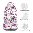 thumbnail image 5 of Yiaed Violets Flowers Print Car Seat Covers,Universal Auto Seats Protector Fits for Car,SUV Sedan,Truck,Automotive Seat Covers & Accessories(Two packs), 5 of 7