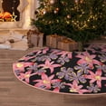thumbnail image 4 of Salouo Lilies Flowers Christmas Tree Skirt 36" Farmhouse Christmas Decorations Snowman Xmas Tree Skirt Tree Mat for Holiday Party Decor, 4 of 8